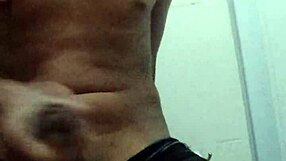 Young carioca's monster cock contrasts his innocent look.