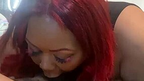 big tit redhead loves sucking big black cocks
