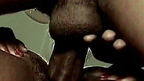 ebony takes big black cock in anal and looks happy