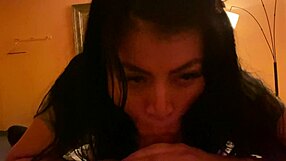 hot latina gives amazing blowjob in casual chat