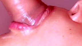 Little slut sucks cock and cums in mouth