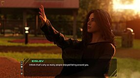 Stunning brunette discusses old days in taboo game