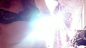 She Lotions Her Sexy Mature Pussy