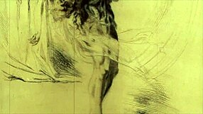 Illustration érotique vintage de dessin animé hentai rétro collection antique