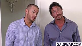 Tight teen 18+ Arya swaps with Jill in family group hardcore