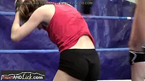 small tits european lesbos start wrestling then dive into fingering and oral