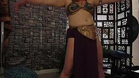 hotwife steffi princess dances with her pussy at halloween