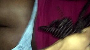 ebony couple getting wild in doggystyle with bent over ass 😏