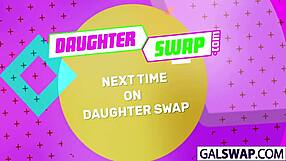 Tight teen 18+ Arya swaps with Jill in family group hardcore