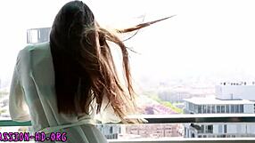 busty teen 18+ gets handjob and oral from brunette babe before hardcore ramming by friend