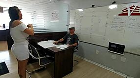 fucking this milf's ass in the office?