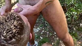 Gay Cruising Public Outdoors with Mature Men in Beach Cumshots Compilation