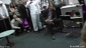 Two teen girls perform a steamy show at Venus Berlin