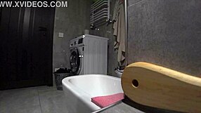 Wife Cheats on Husband with Neighbor in Bathroom