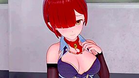 Bold 3D Hentai Babe with Big Tits Rides Cock Hard in Cowgirl for Intense Sex Lesson