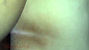 the whore enjoys cum and piss in her ass