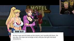 The lewd knight gets face fucked and cums in gloryhole