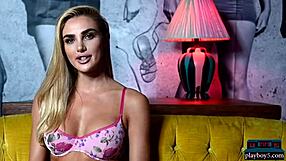 Beautiful californian blonde milf miss kenzie anne shows off her big tits and bubble butt in softcore