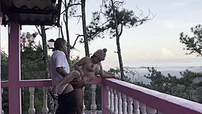 hey, banging my hot stepsister on the balcony with killer view