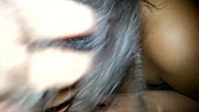 Husband Films Ebony Mexican Wife Sucking His Cock on Boobs