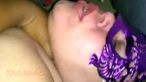 the whore enjoys cum and piss in her ass