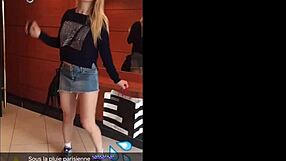 Flashing my big black cock in Paris feels so sexy