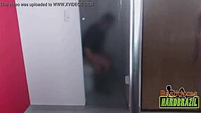 Rafaella Denardin shows off Brazil's biggest tits in steamy shower scene