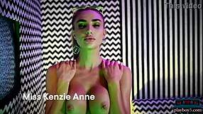 Beautiful californian blonde milf miss kenzie anne shows off her big tits and bubble butt in softcore