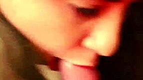 Mexican babe gives blowjob, orgasms, gets facial