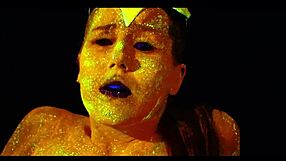 Glow Goddess Fingers Shaved Pussy