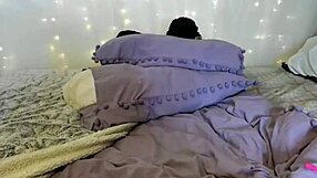 Tattooed teen practices homemade skills