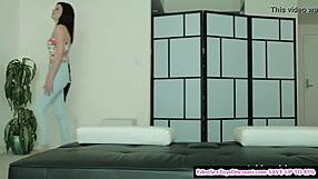 Hot latina milf giving her first amateur blowjob