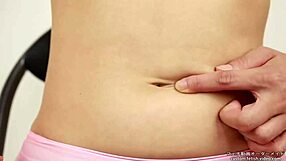 Asian Japanese Navel Bellybutton Fetish Play