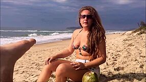 Kellenzinha dominates the scene with her big ass in wild amateur assfucking action.