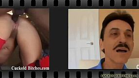 Femdom Babe Makes Cuckold Slave Boys Squirm