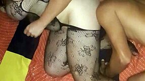 My Wife, the Prostitute, in a Wild Homemade Latina Orgy. Her Hairy Charm Shines in Lingerie.