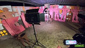 behind the scenes, gabriela ramos takes big cock?