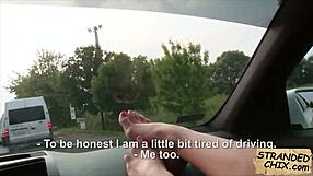 Kira queen offers a teen a lift in the outdoors