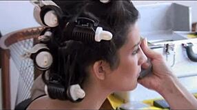 Amazing Brunette Amandine ENJOYS MASSAGE TURNING INTO FUCKING IN DOGGYSTYLE PHOTOSHOOT