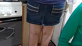 we jerk off to our stepmom while she cooks dinner