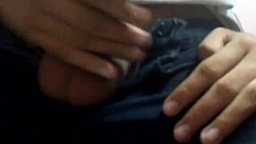 Masturbating on a rainy day, feeling that monster cock throb