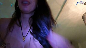Striptease For Her Husband And A Bright Female Orgasm From Above From A Hot Milf
