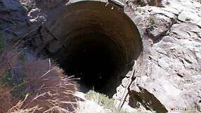 older guy's hard cock feels perfect in her tight young holes.