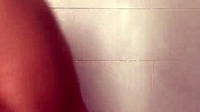 french milf in great shape exhibits herself live in shower webcam