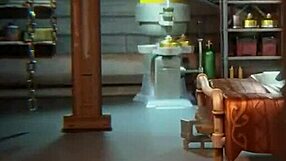 Junker queen catches a guy stealing and takes control in this 3d cartoon