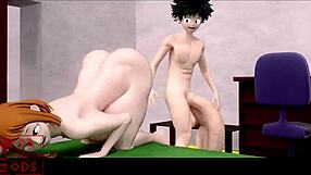 Uraraka Rend La Pareille Dans Une Animation Hentai Sauvage Par Hforgods. Quel Est Son Prochain Mouvement ?