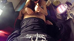 Watch my girlfriend's wet blowjob end in a cumshot surprise?