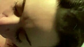 late night blowjob on porch with wife