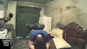 Passionate anal fucking from behind, huge cumshot on her fat ass.