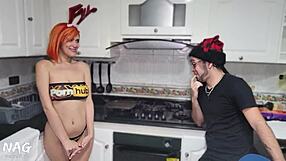Jade Mercury's Sexual Gift to William Vega in Kitchen